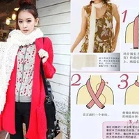 围巾怎么系好看？韩国最流行围巾系法图解(一)