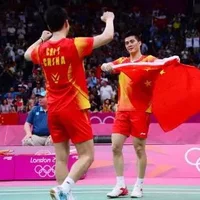 伦敦奥运中国第28金 男双蔡赟傅海峰完胜夺冠