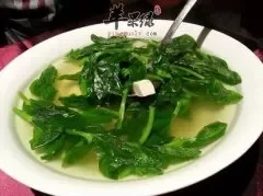 豌豆尖豆腐汤——抗老化排毒