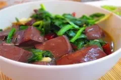 猪血韭菜汤——补血养颜保护心血管