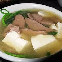 豆腐猪肝汤：补肝清肝，和脾胃，消胀满