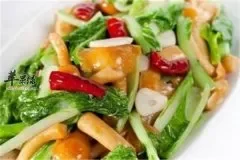 滑子菇小白菜——保护肝脏润肠通便