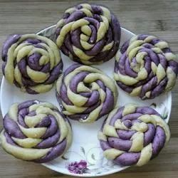 紫薯麻花馒头