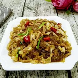 泡菜苕粉炒肉丝