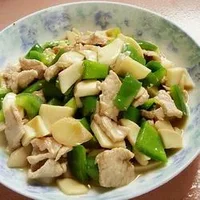 甜椒杏鲍菇肉片