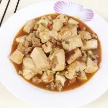 肉末烧豆腐