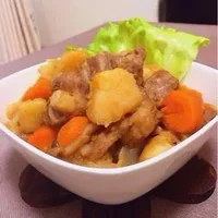 土豆炖排骨