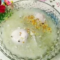 桂花酒酿水潽蛋