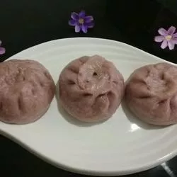 紫薯香菇青菜包