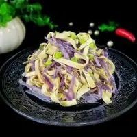 紫甘蓝拌豆腐丝