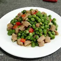 鲜豌豆猪肉粒