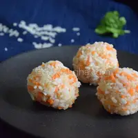 胡萝卜糙米饭团