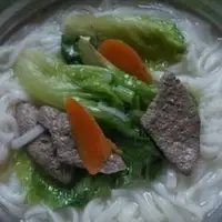 猪肝生菜河粉汤