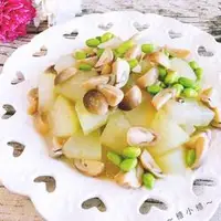 草菇毛豆炒冬瓜