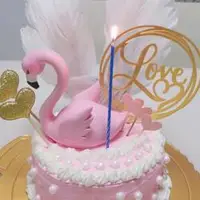 火烈鸟生日蛋糕粉色少女心