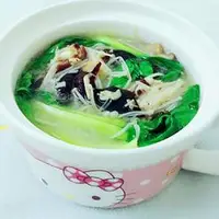 虾米菌菇汤