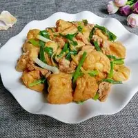 油豆腐炒瘦肉