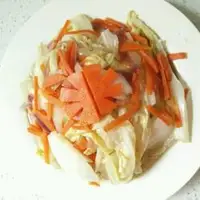 大白菜炒洋葱胡萝卜