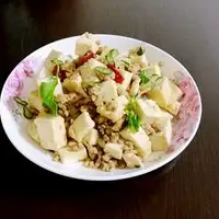 肉末炒北豆腐