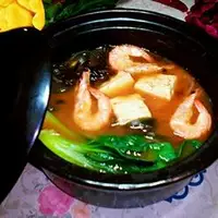 豆腐海藻鲜虾汤