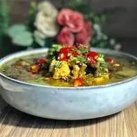 鱼籽酸菜汤