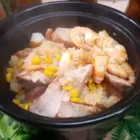 虾仁叉烧炒饭