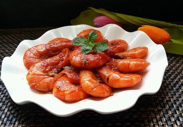 西红柿烧河虾