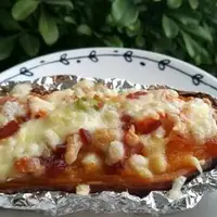 芝士培根焗红薯