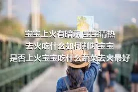 宝宝上火有暗示,宝宝清热去火吃什么如何判断宝宝是否上火宝宝吃什么蔬菜去火最好