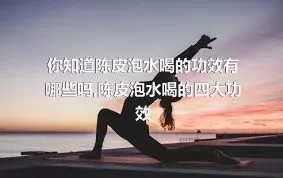 你知道陈皮泡水喝的功效有哪些吗,陈皮泡水喝的四大功效