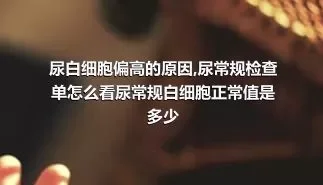 尿白细胞偏高的原因,尿常规检查单怎么看尿常规白细胞正常值是多少