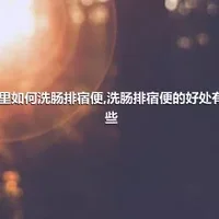 家里如何洗肠排宿便,洗肠排宿便的好处有哪些