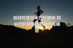 如何检查阿米巴肝脓肿,阿米巴肝脓肿诊断依据有哪些