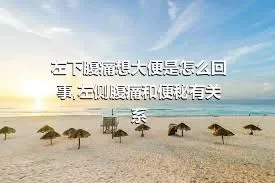 左下腹痛想大便是怎么回事,左侧腹痛和便秘有关系