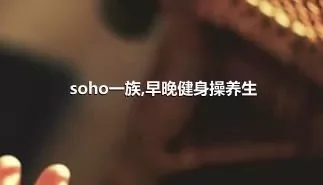 soho一族,早晚健身操养生