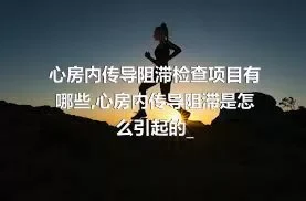 心房内传导阻滞检查项目有哪些,心房内传导阻滞是怎么引起的_