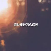 磨砂皮鞋怎么保养