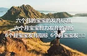 六个月的宝宝的发育标准_六个月宝宝智力发育的训练