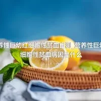 营养性巨幼红细胞性贫血自测_营养性巨幼红细胞性贫血病因是什么