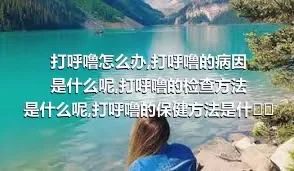 打呼噜怎么办,打呼噜的病因是什么呢,打呼噜的检查方法是什么呢,打呼噜的保健方法是什么呢