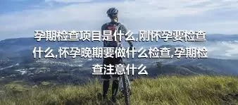 孕期检查项目是什么,刚怀孕要检查什么,怀孕晚期要做什么检查,孕期检查注意什么