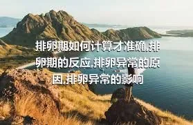 排卵期如何计算才准确,排卵期的反应,排卵异常的原因,排卵异常的影响