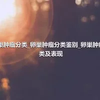 卵巢肿瘤分类_卵巢肿瘤分类鉴别