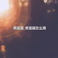 煮蛋器_煮蛋器怎么用