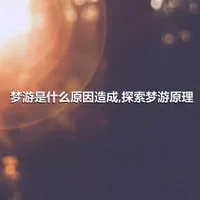 梦游是什么原因造成,探索梦游原理