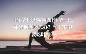 [怀孕13周宝宝图]怀孕一喝牛奶后就吐怎办？孕13周还要吃叶酸？