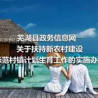 芜湖县政务信息网――关于扶持新农村建设示范村镇计划生育工作的实施办法