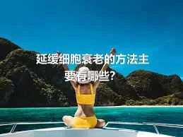 延缓细胞衰老的方法主要有哪些？