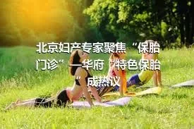 北京妇产专家聚焦“保胎门诊”—华府“特色保胎”成热议