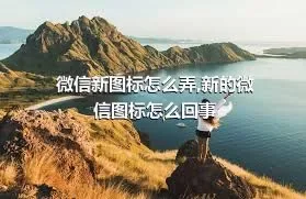 微信新图标怎么弄,新的微信图标怎么回事